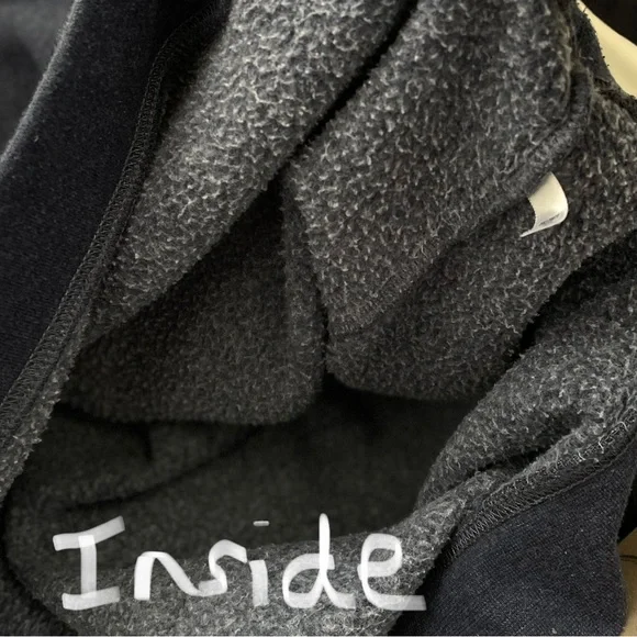 Croft & Barrow Men’s Medium Navy Blue Soft Fleece Zippered 1/4 Zip Sweatshirt - Picture 5 of 6